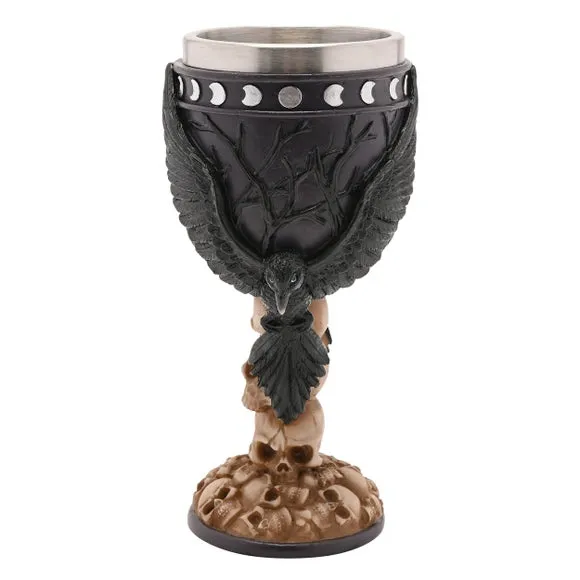 Mystic Legends Crow and Skulls Goblet Ornament 2