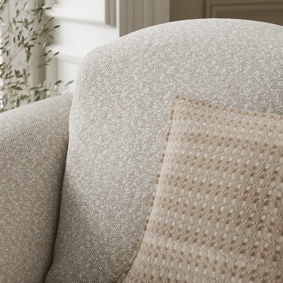 Wren Two Tone Boucle Swivel Chair 5