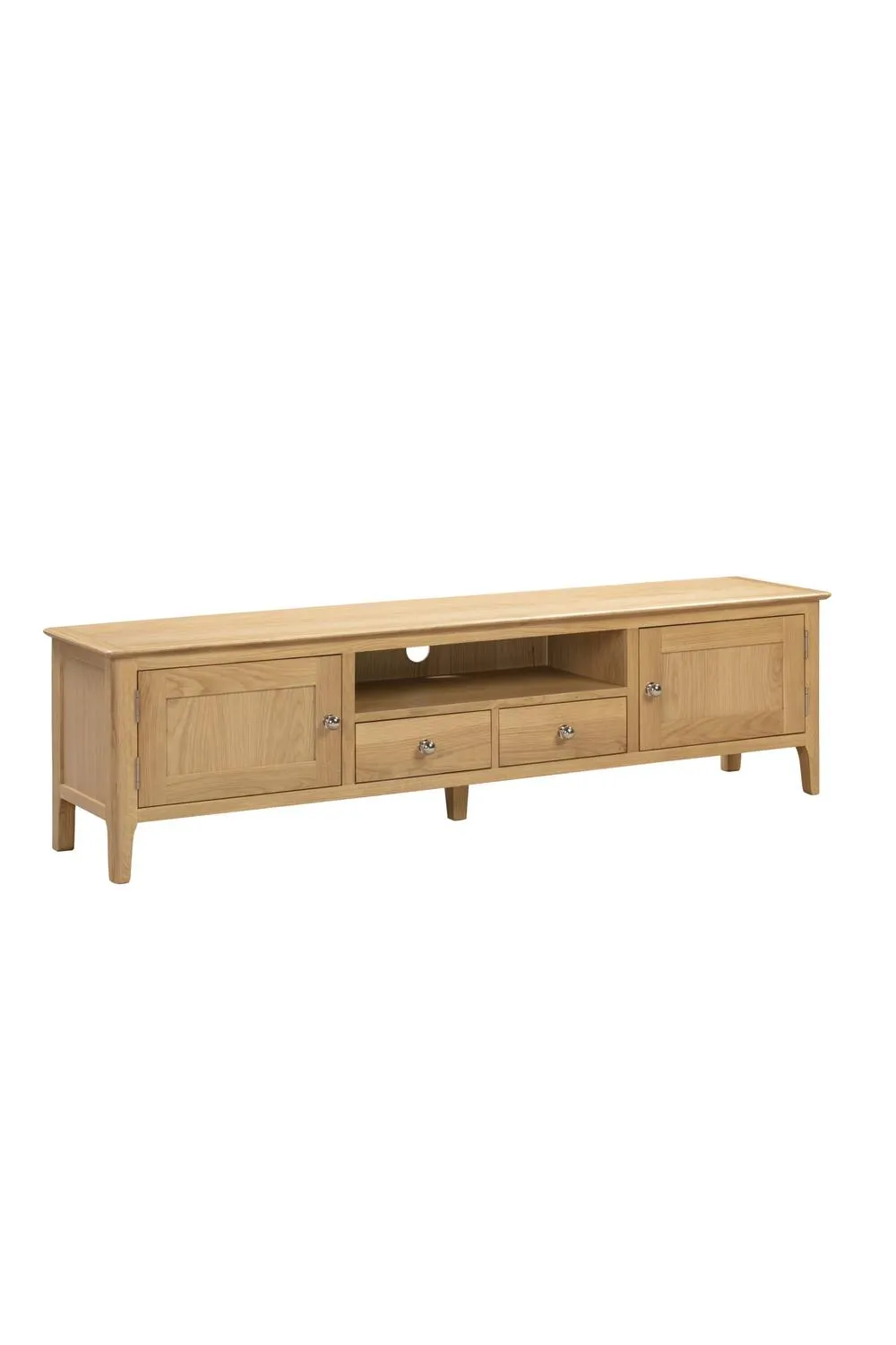 Julian Bowen Cotswold Wide TV Unit in Light Oak 2