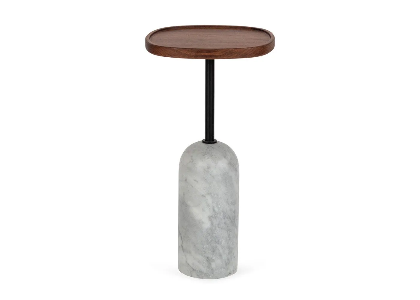 Porada Ekero Square Side Table Carrara White Marble Base