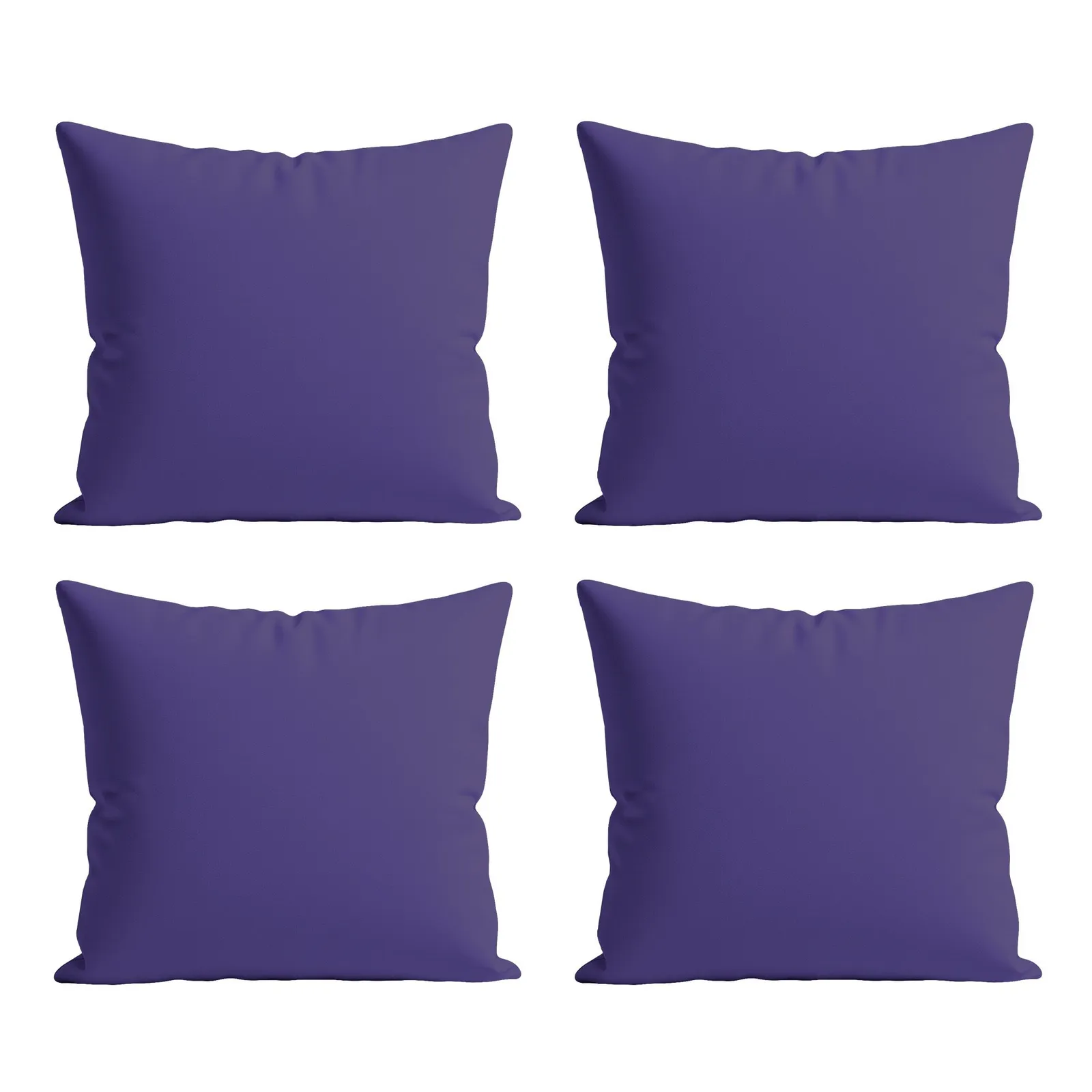 Snug City Waterproof Outdoor Garden Cushion Covers Patio Cushion Cover Cases Square Pack Of 4 in Purple