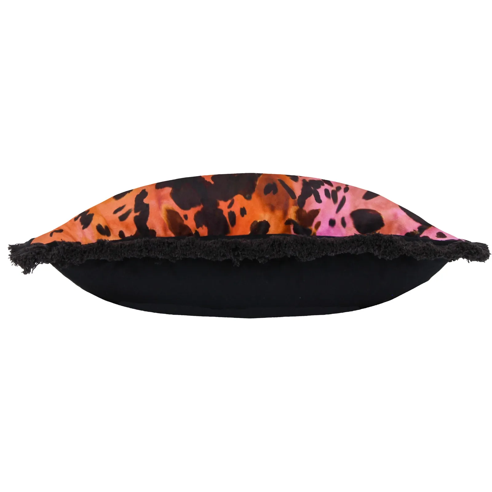 Paoletti Colette Animal Satin Fringed Polyester Filled Cushion 4