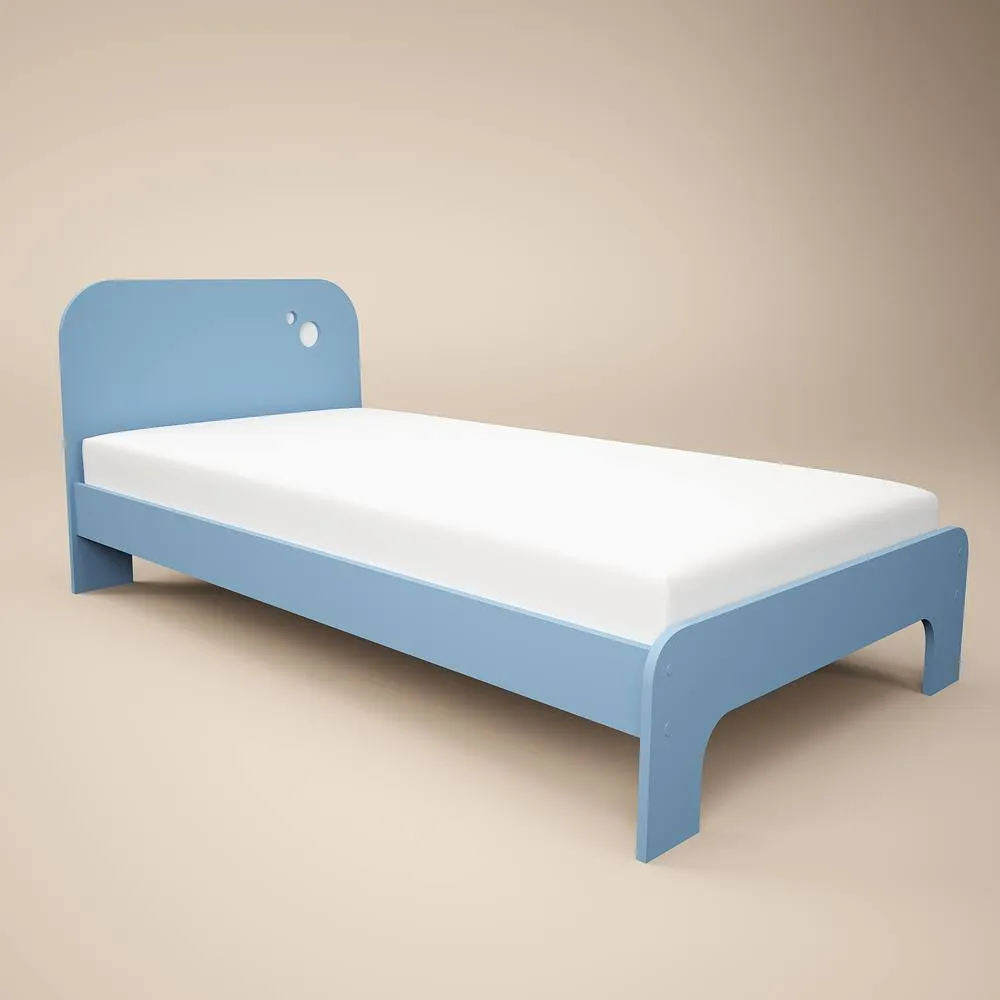 Flair Livana Single Bed Blue & White 4