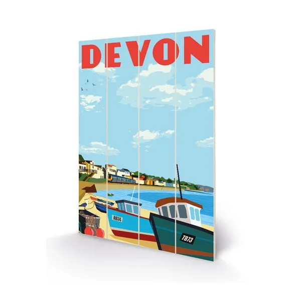The Art Group Devon Wooden Wall Art 2