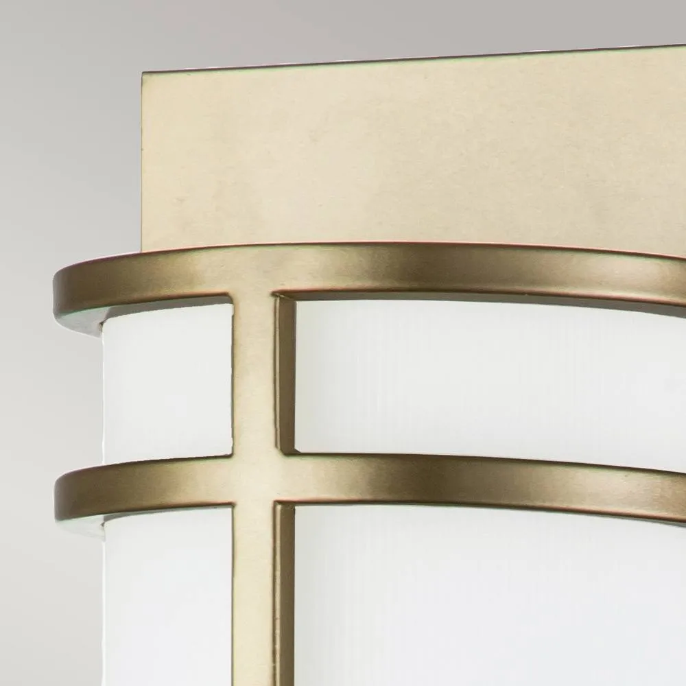 Netlighting Fusion 2 Light Flush Wall Lamp Painted Natural Brass in Light Bronze 2