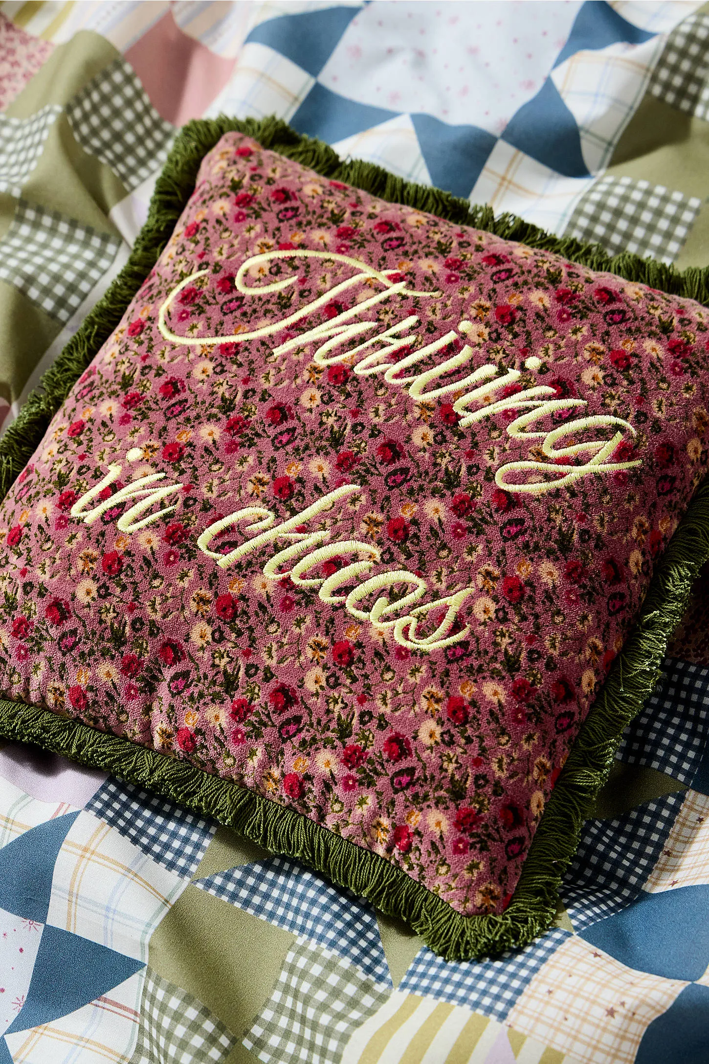 Thriving In Chaos Cushion - Purple 3