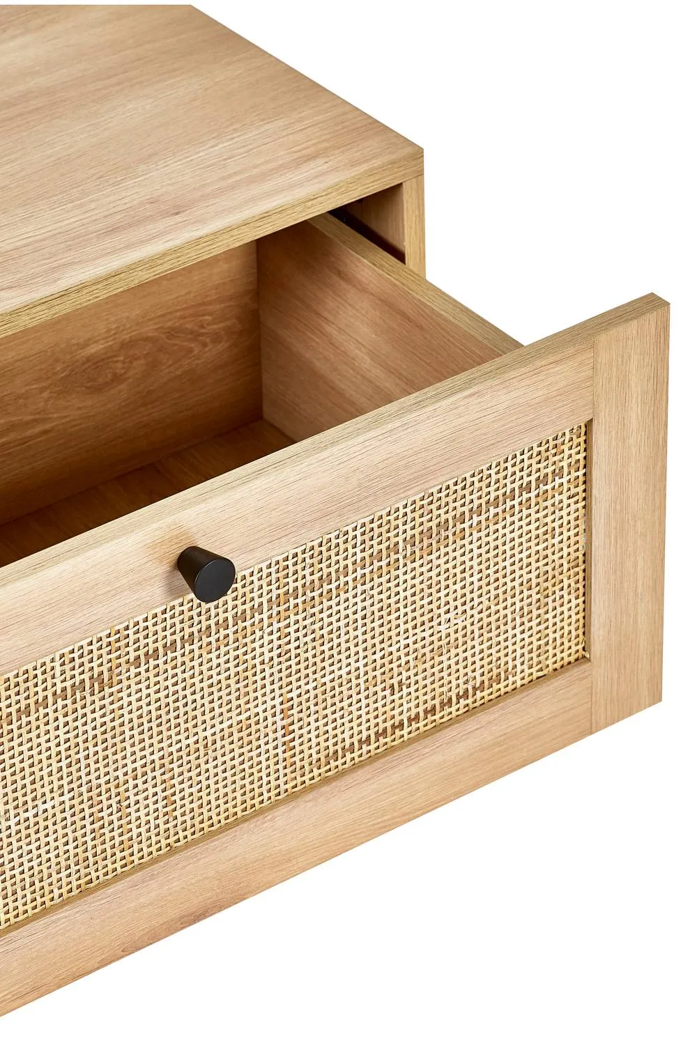 Julian Bowen Padstow Rattan Coffee Table in Light Oak 5