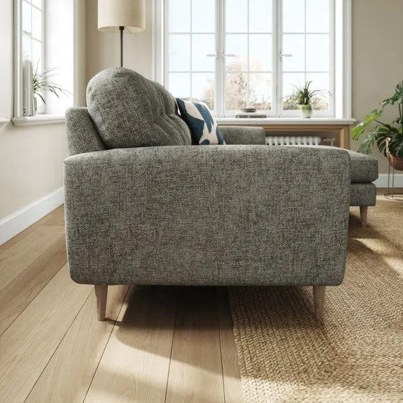 Sven Chunky Chenille Large Corner Chaise Sofa 2