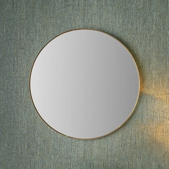 Slim Frame Round Wall Mirror 1