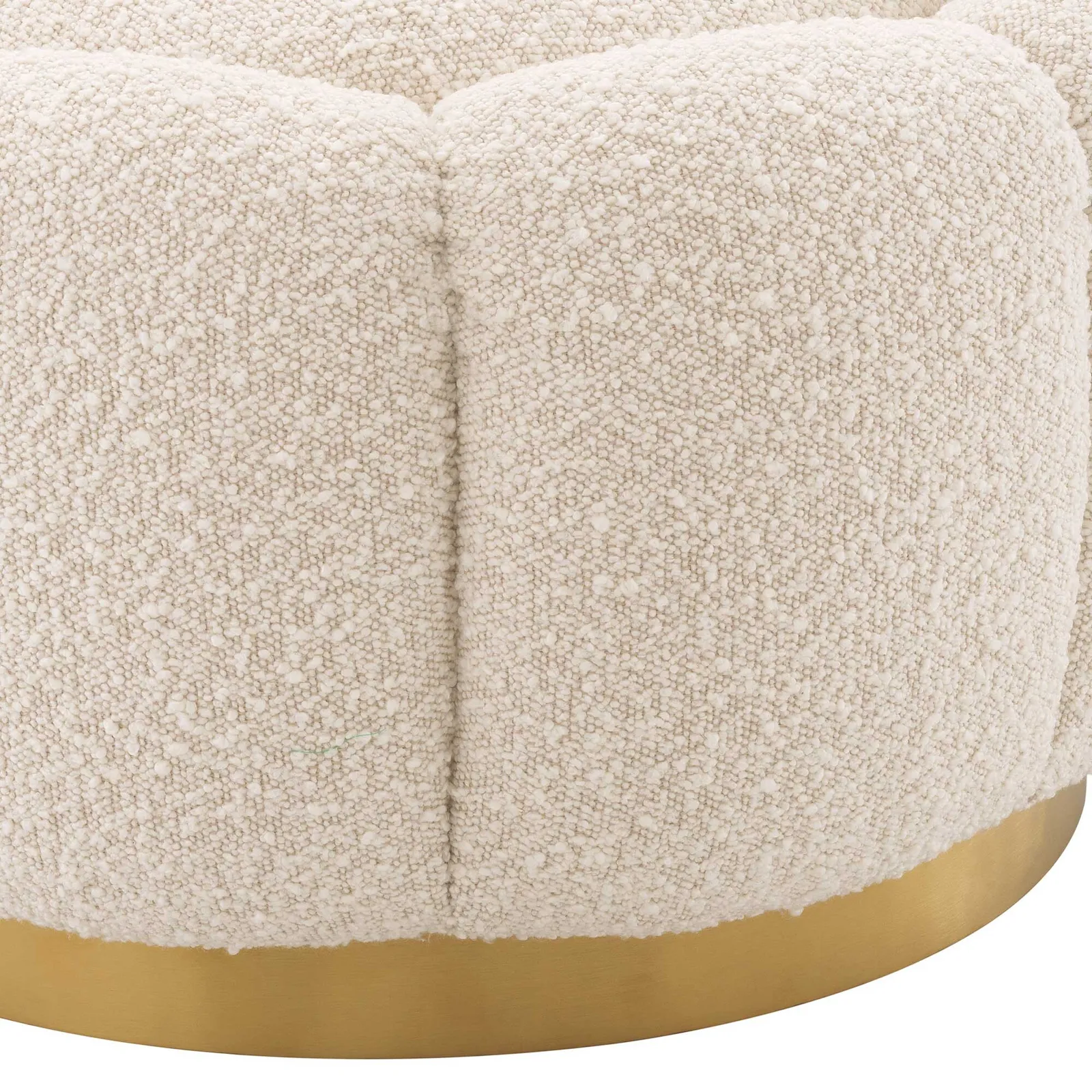 Eichholtz Ottoman Inger Boucl Cream, White Boucle | Barker & Stonehouse 6