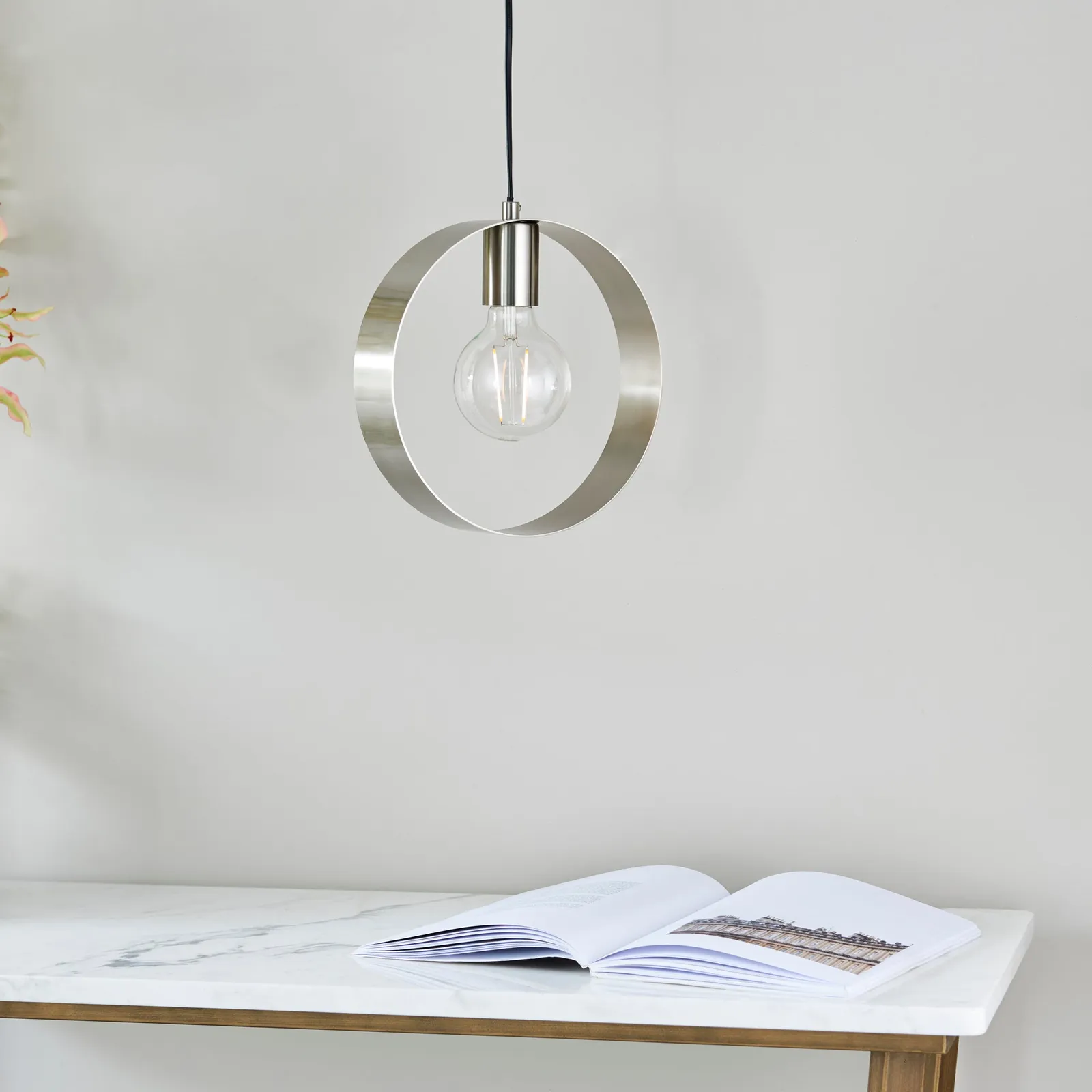 Vogue Circ Pendant Fitting Nickel