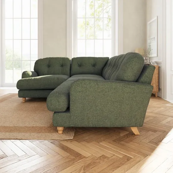 Martha Chenille Soft Texture Full Corner Sofa 3
