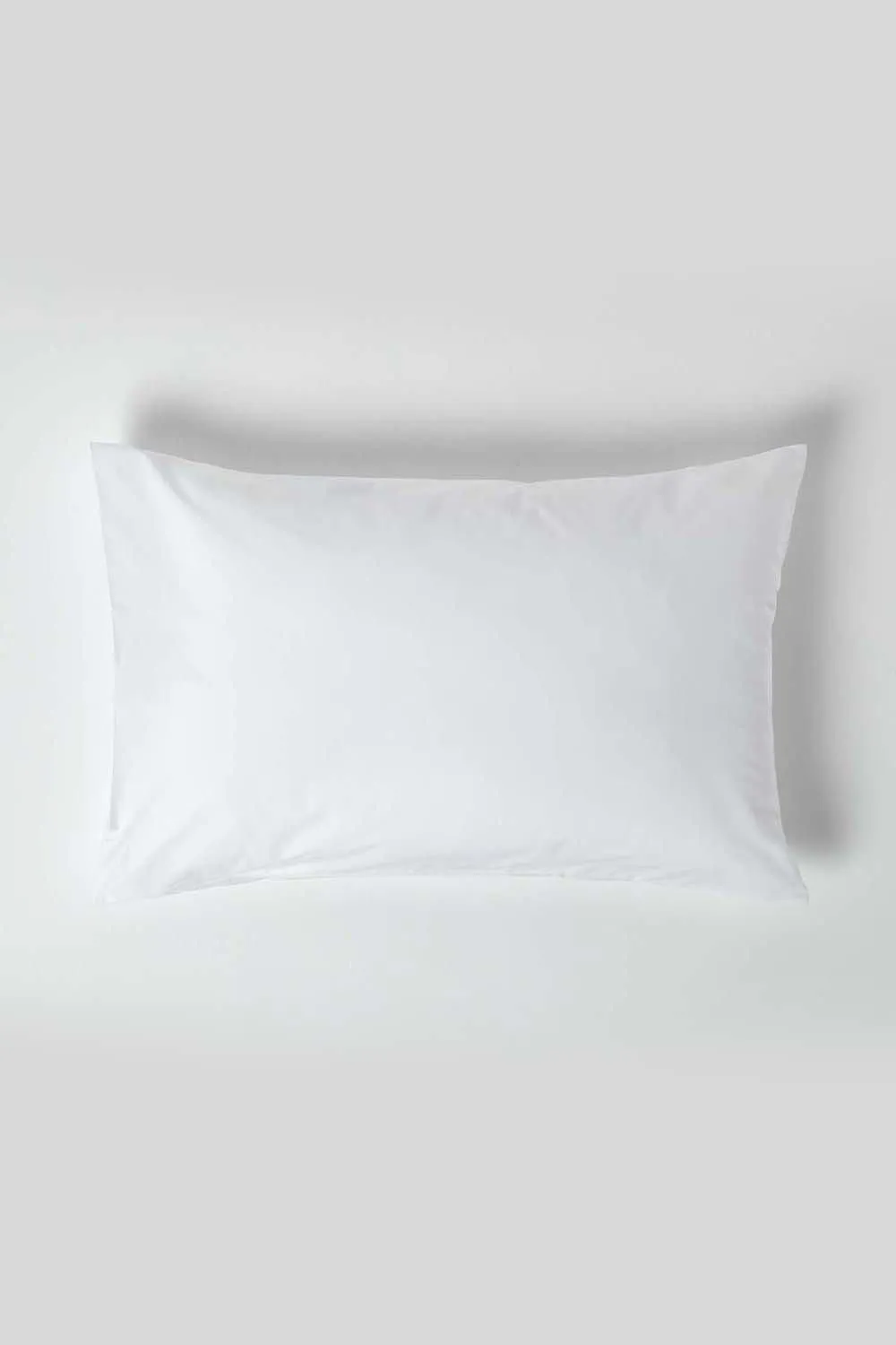 Homescapes Egyptian Cotton Housewife Pillowcase 200 TC, Standard Size in White 1