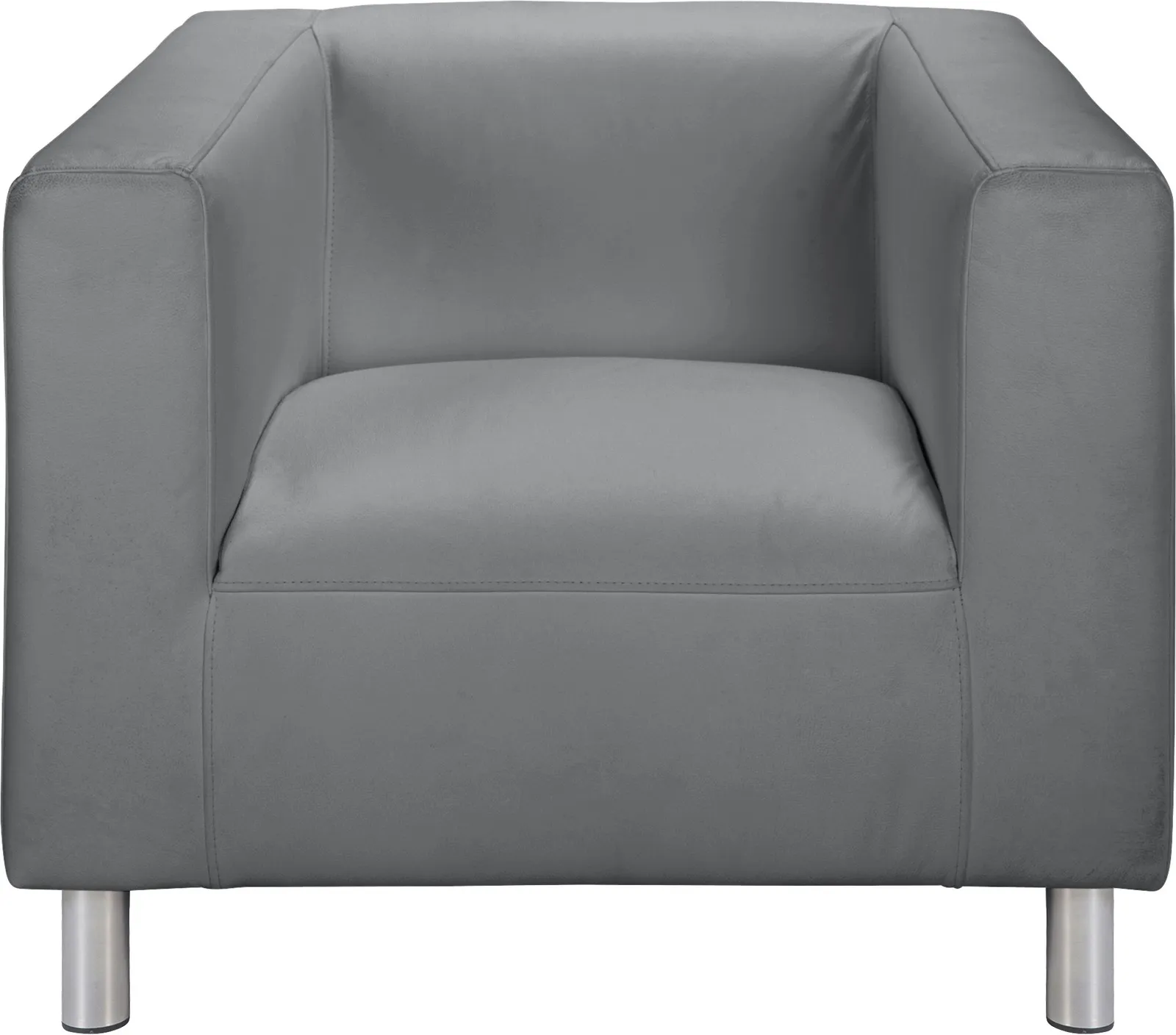 Argos Home Moda Faux Leather Armchair - Grey
