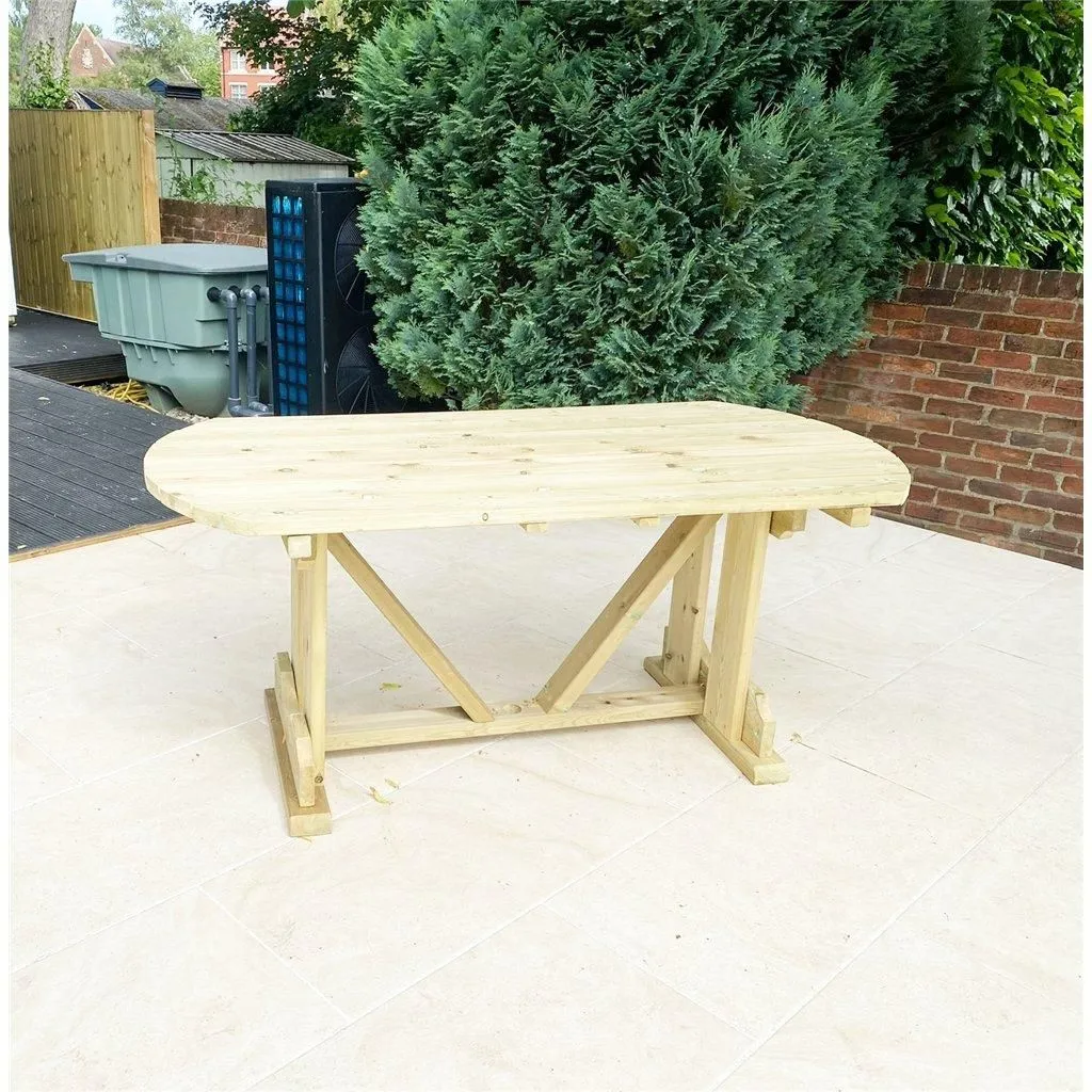 Marlborough Heavy Duty Table & Chair Set (6 Seater) in Natural 4