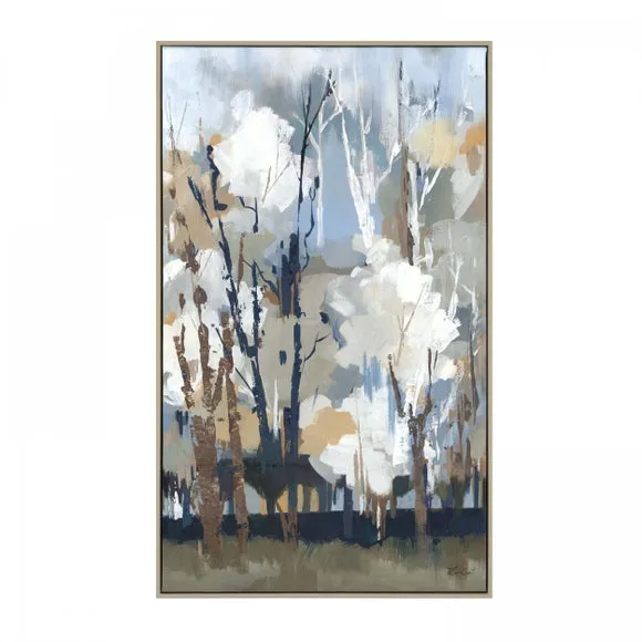 Silversong Birch by A Lera Framed Canvas 2