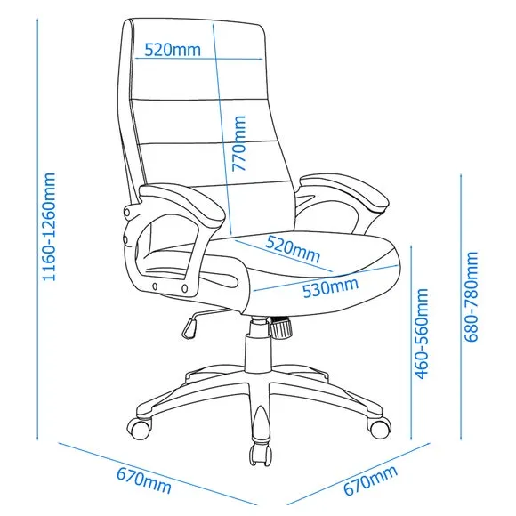 Garrison Leather Executive Chair 6