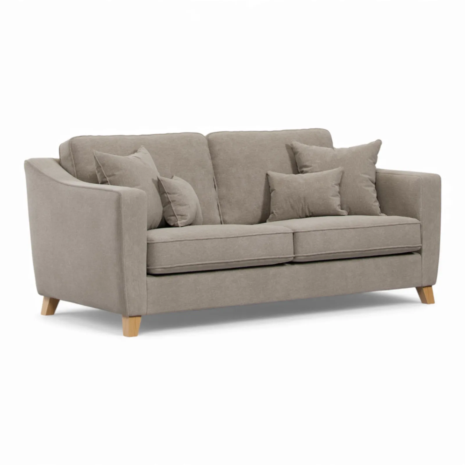 The Great Sofa Company Jackson 3 Seater Chenille Sofa in Stone 2