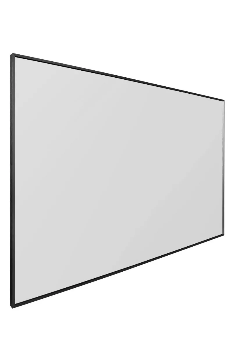 MirrorOutlet Black Aluminium Edged Wall Leaner Mirror 68" X 43" (174 X 110CM) 5