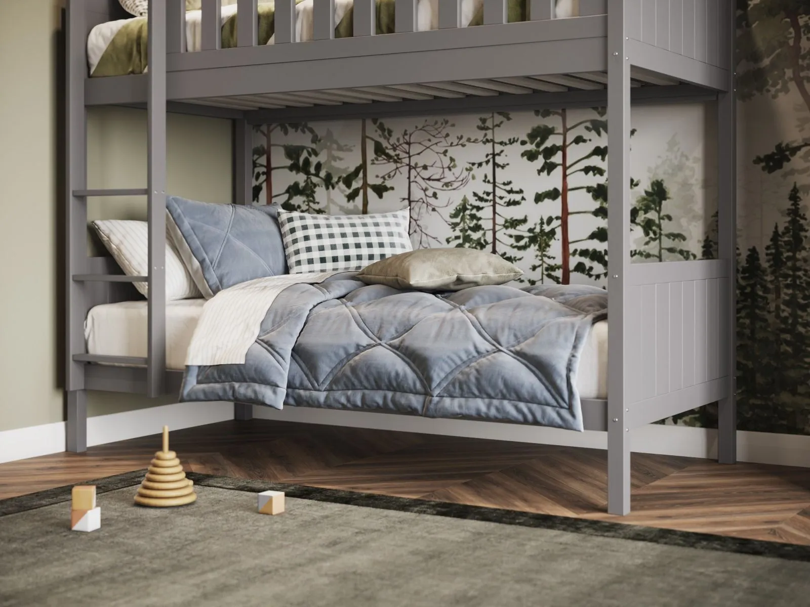 Flair Bea Bunk Bed in Grey 4