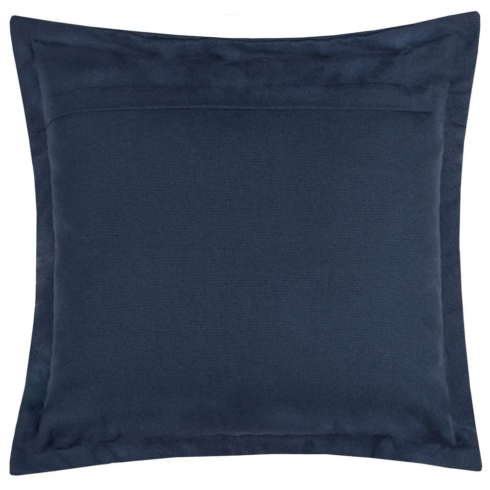 Yard Holmfirth Canvas 100% Cotton Outdoor Cushion in Navy 3