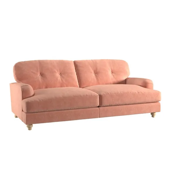 Martha Vintage Velvet 3 Seater Sofa 3
