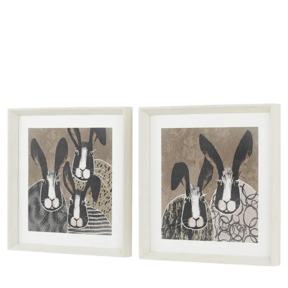 Cedar and Sage Set of 2 Animal Family 2 Framed Prints 6