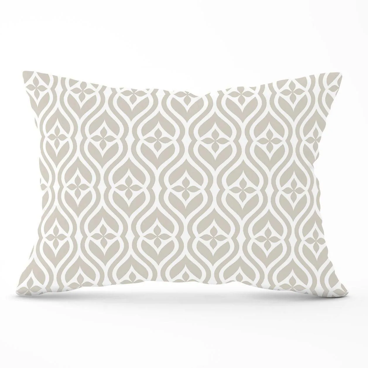 Warren Reed - Designer Abstract Ornament Pattern Cushions in Grey