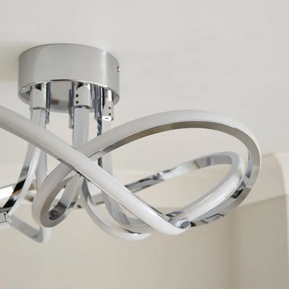 Margot Semi Flush LED Ceiling Light 4