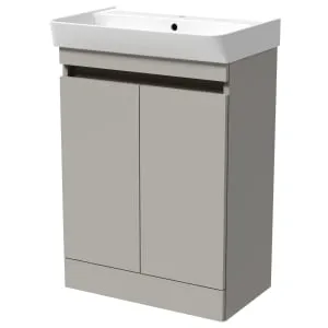 Wickes Easton Pebble Grey Vanity Unit - 800 x 600mm