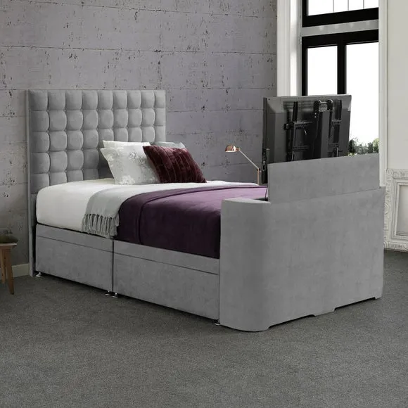 Sweet Dreams Gaia Geometric Side Lift Ottoman TV Bed