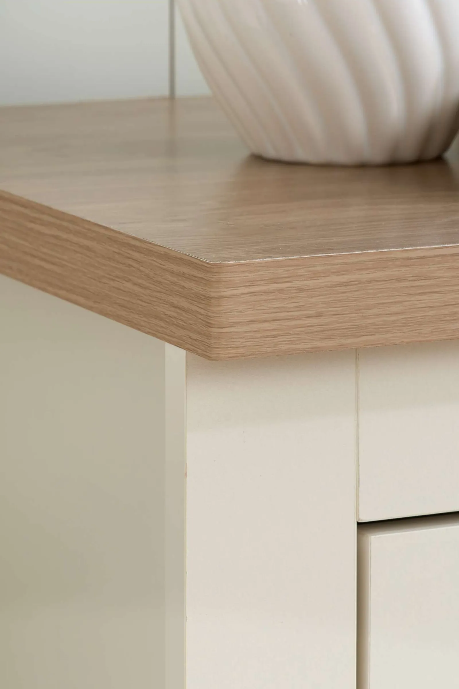 Birlea Highgate 4 Drawer Chest Grey & Oak in Cream 4
