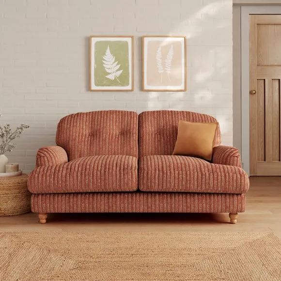 Martha Chunky Chenille Stripe 2 Seater Sofa 1