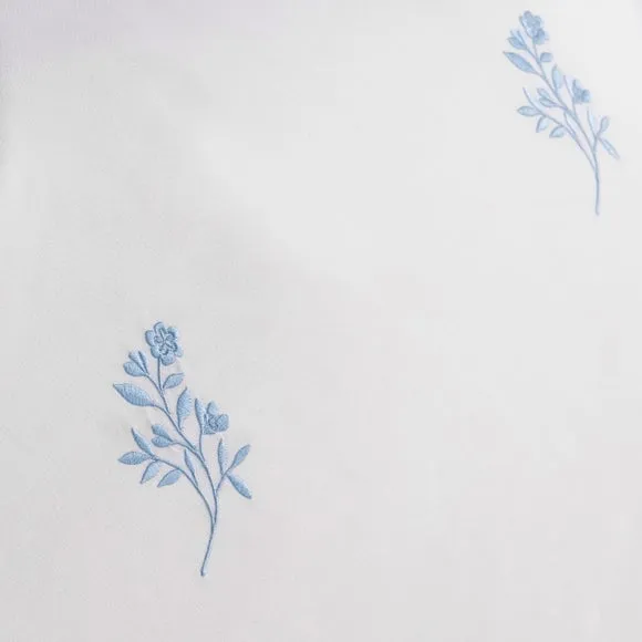 Izara Embroidered Microfibre Duvet Cover & Pillowcase Set 4
