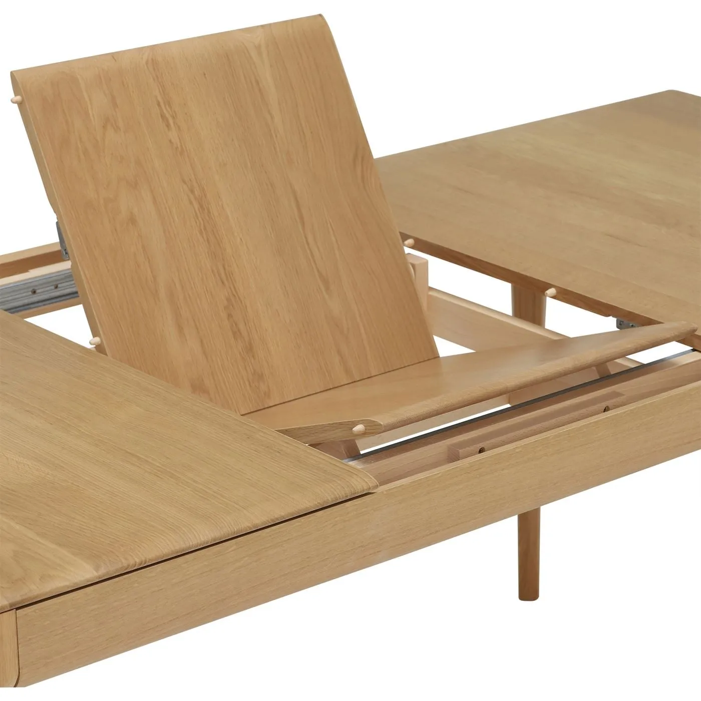 Ercol Romana Medium Extending Dining Table, Neutral Oak | Barker & Stonehouse 5