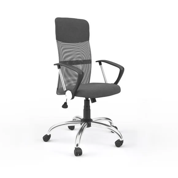 Orlando Office Chair Grey, Faux Leather 2
