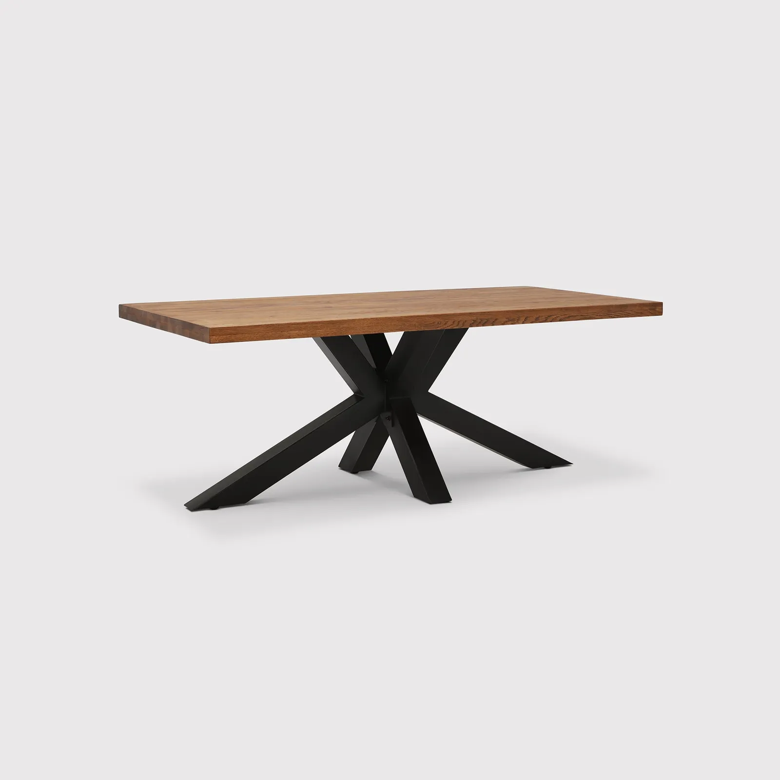 Navarro Star Dining Table 220Cm, Brown Oak | W220cm | Barker & Stonehouse