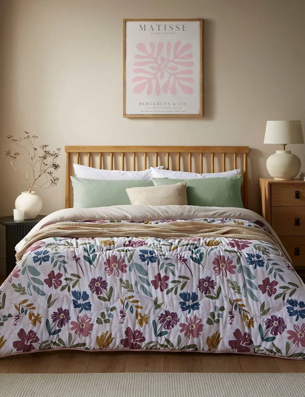 Nightlark Autumn Meadow 10.5 Tog Coverless Duvet Set Pink