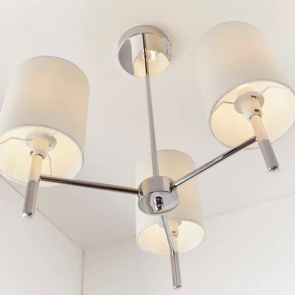 Vogue Dewey 3 Light Semi Flush Ceiling Light 4