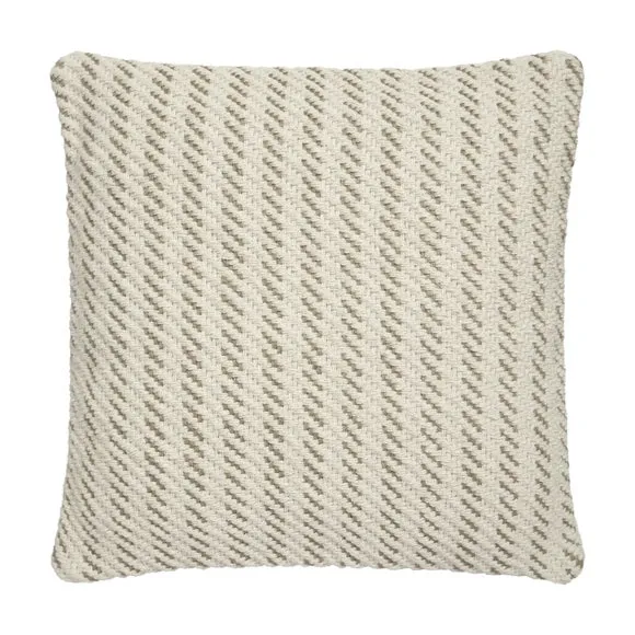 Jute Stripe Cotton Square Cushion Cover 3