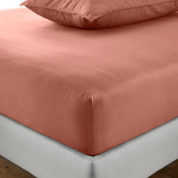 Soft Washed Recycled Cotton Fitted Sheet 1