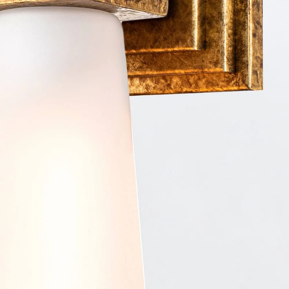 Netlighting Kristy Candle Wall Lamp Contemporary Distressed Gold 1x E27 3