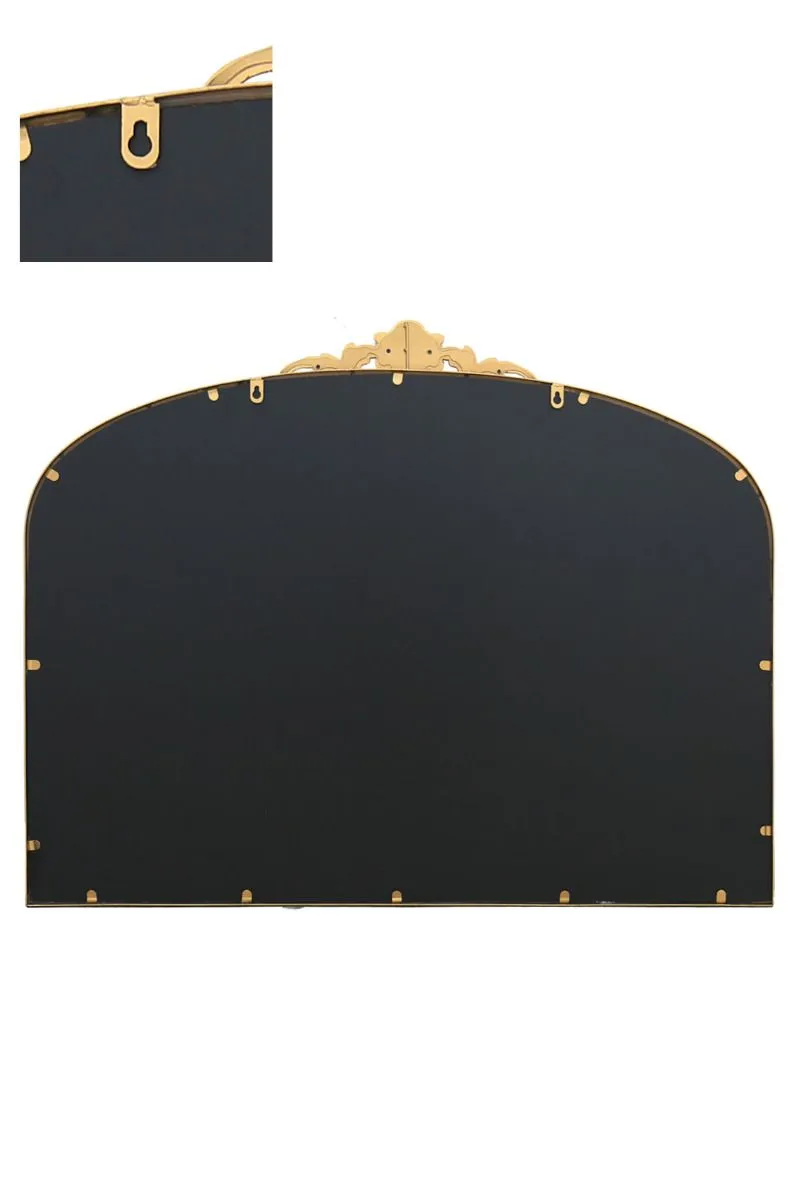 MirrorOutlet Gold Metal Framed Arched Wall Mirror 40" X 31" (102CM X 80CM) 5