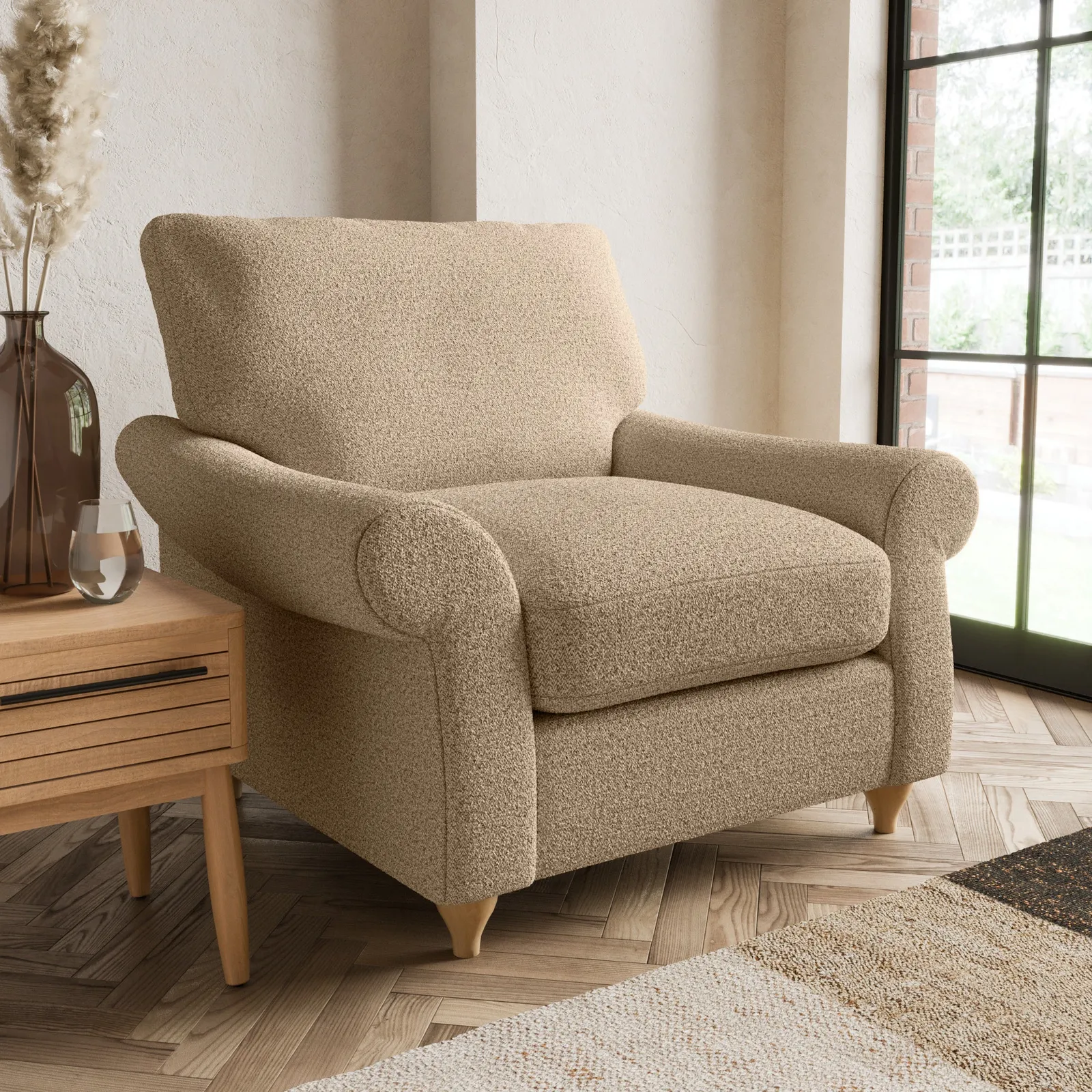 Salisbury Cosy Marl Armchair Cosy Marl Camel