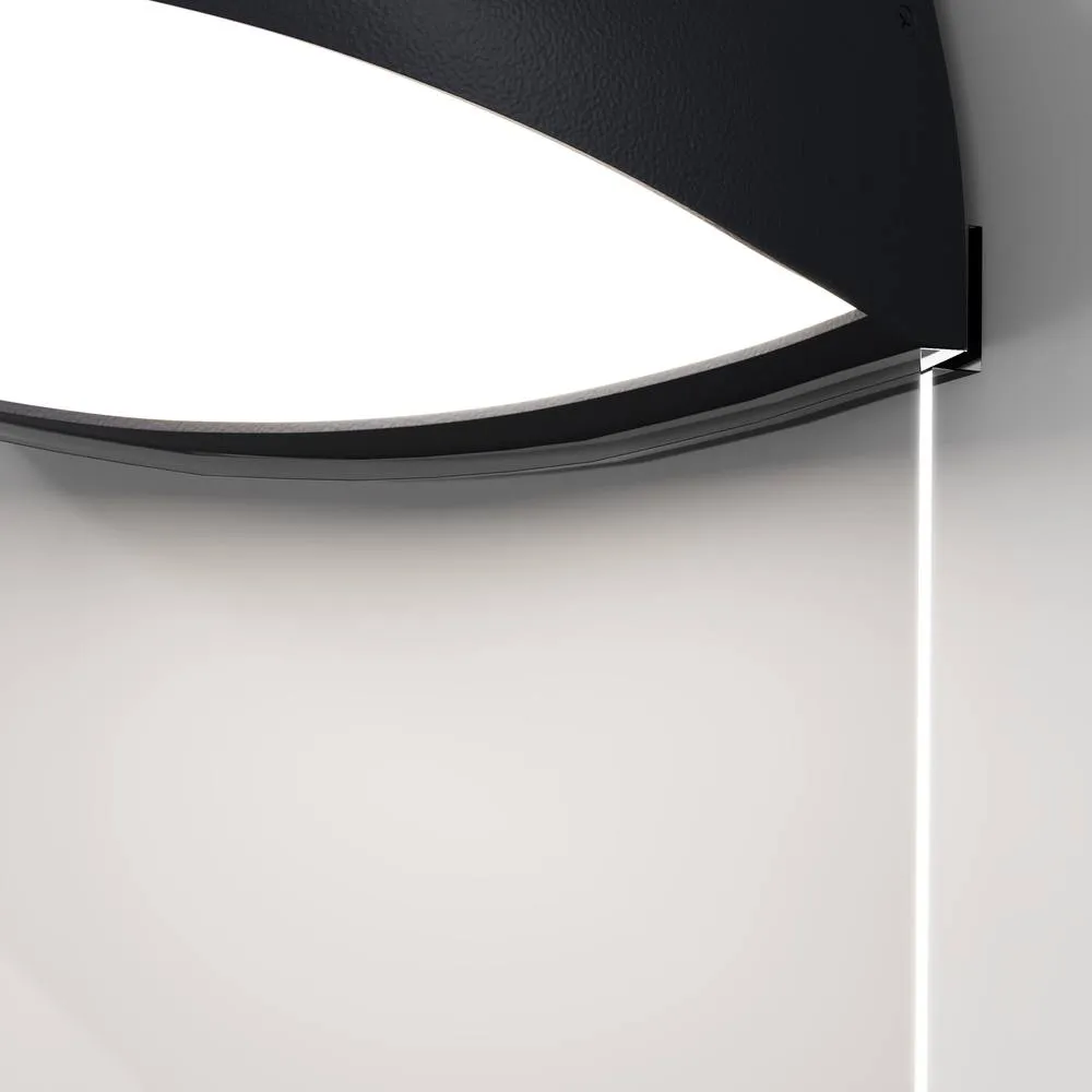 Netlighting Gloss Outdoor Wall Down Lamp Graphite 3000K 500lm IP65 in Grey 2