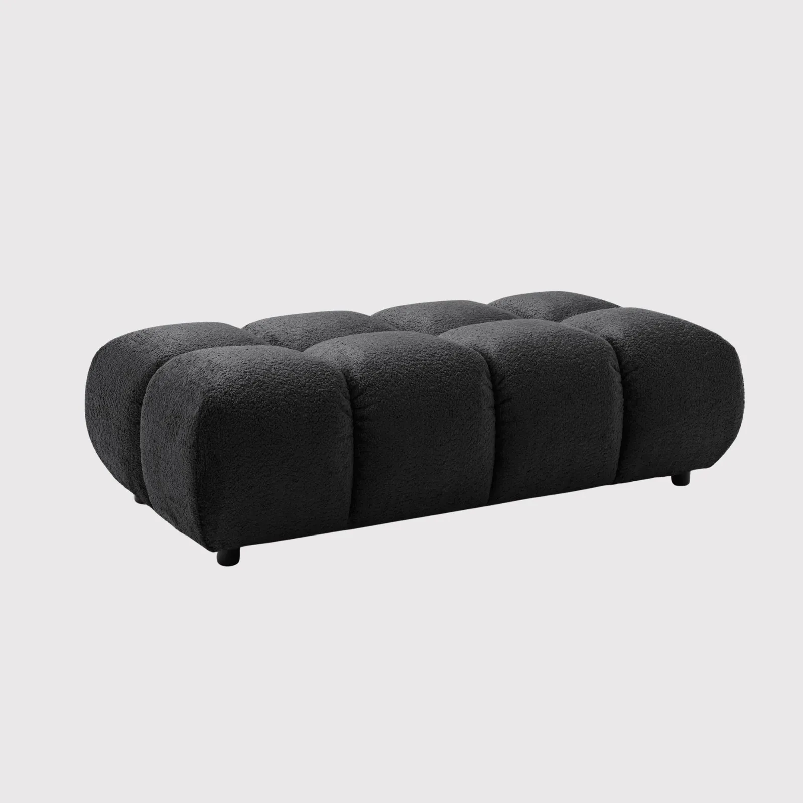 Bryce Stool Bench Big - 73X143Cm, Black Fabric | Barker & Stonehouse