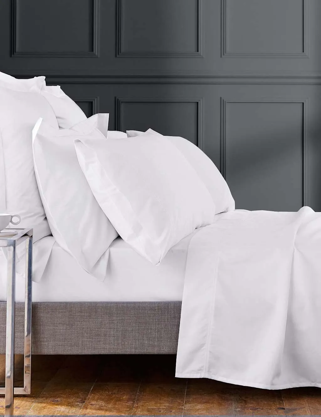 Bedeck of Belfast Egyptian Cotton 1000 Thread Count Fitted Sheet White