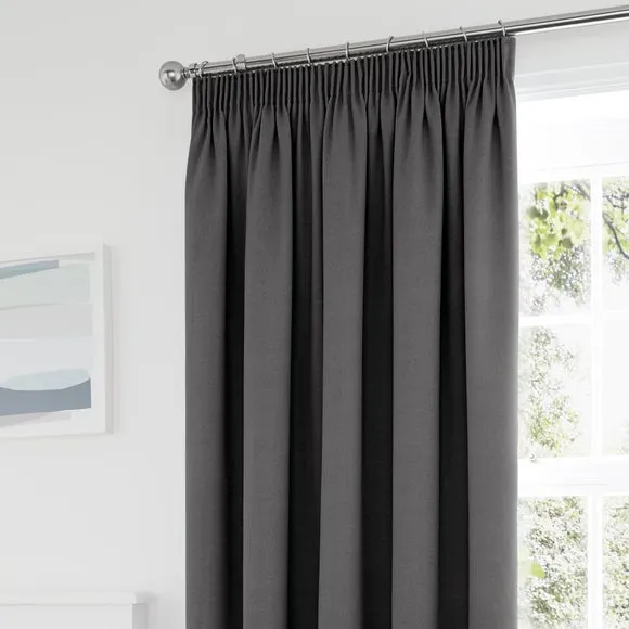 Tyla Blackout Pencil Pleat Curtains 1