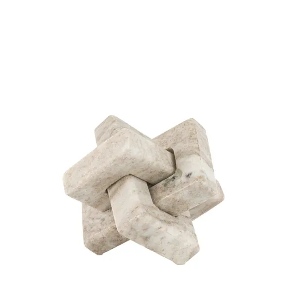 Cedar & Sage Amadora Marble Square Link Ornament