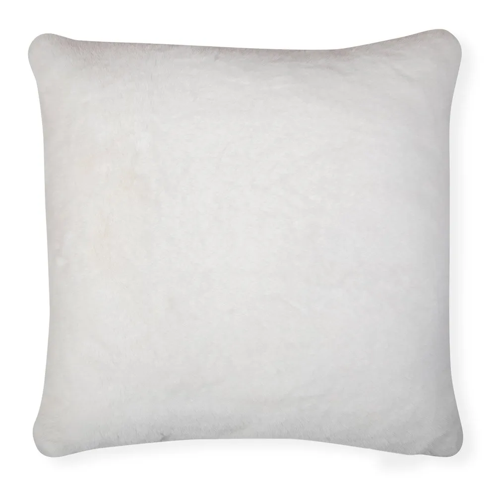 Heal's Faux Fur Cushion Cream 50 x 50cm